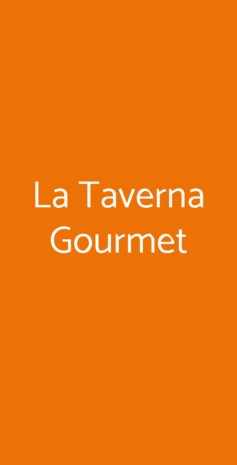 La Taverna Gourmet Milano menù 1 pagina