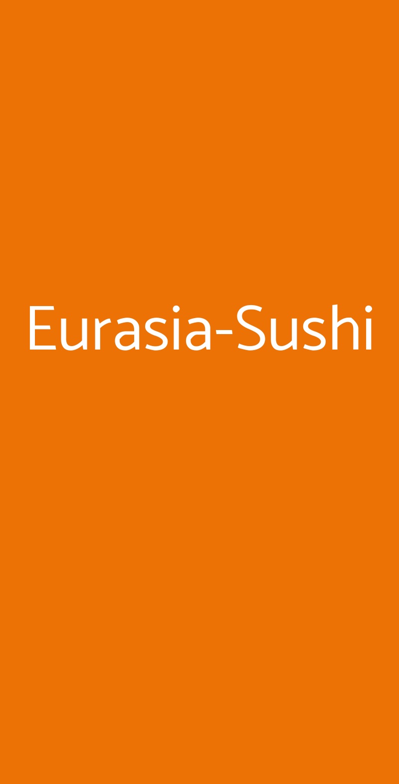 Eurasia-Sushi Vimodrone menù 1 pagina