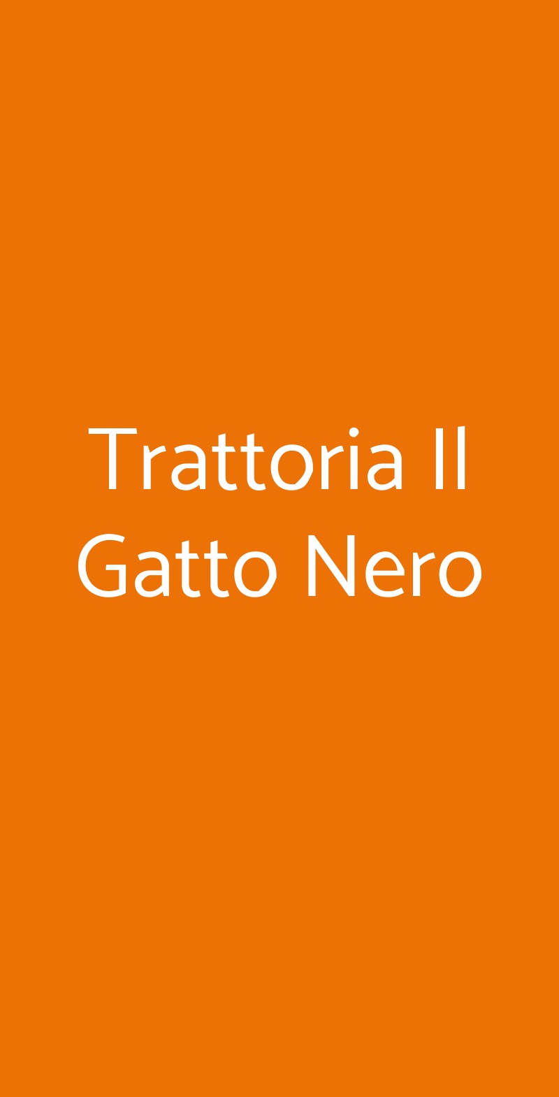 Trattoria Il Gatto Nero, Milano