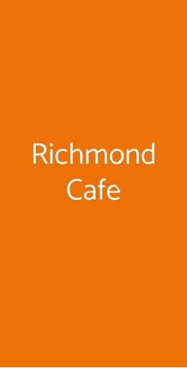 Richmond Cafe, Milano