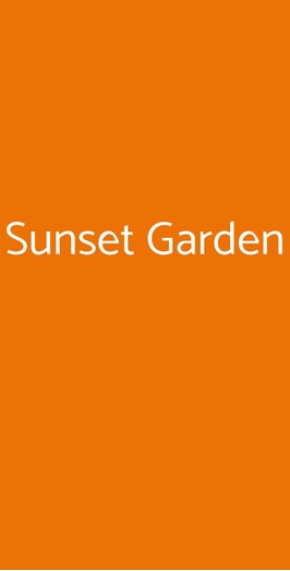 Sunset Garden, Lainate