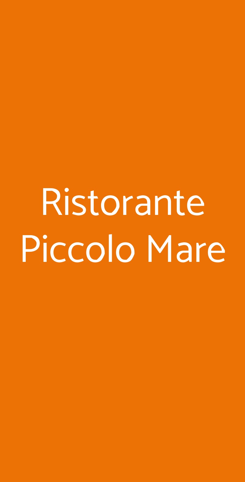 Ristorante Piccolo Mare, Milano