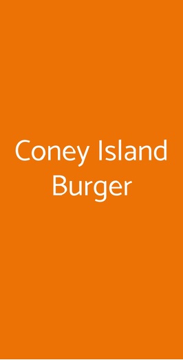 Coney Island Burger, Lipomo