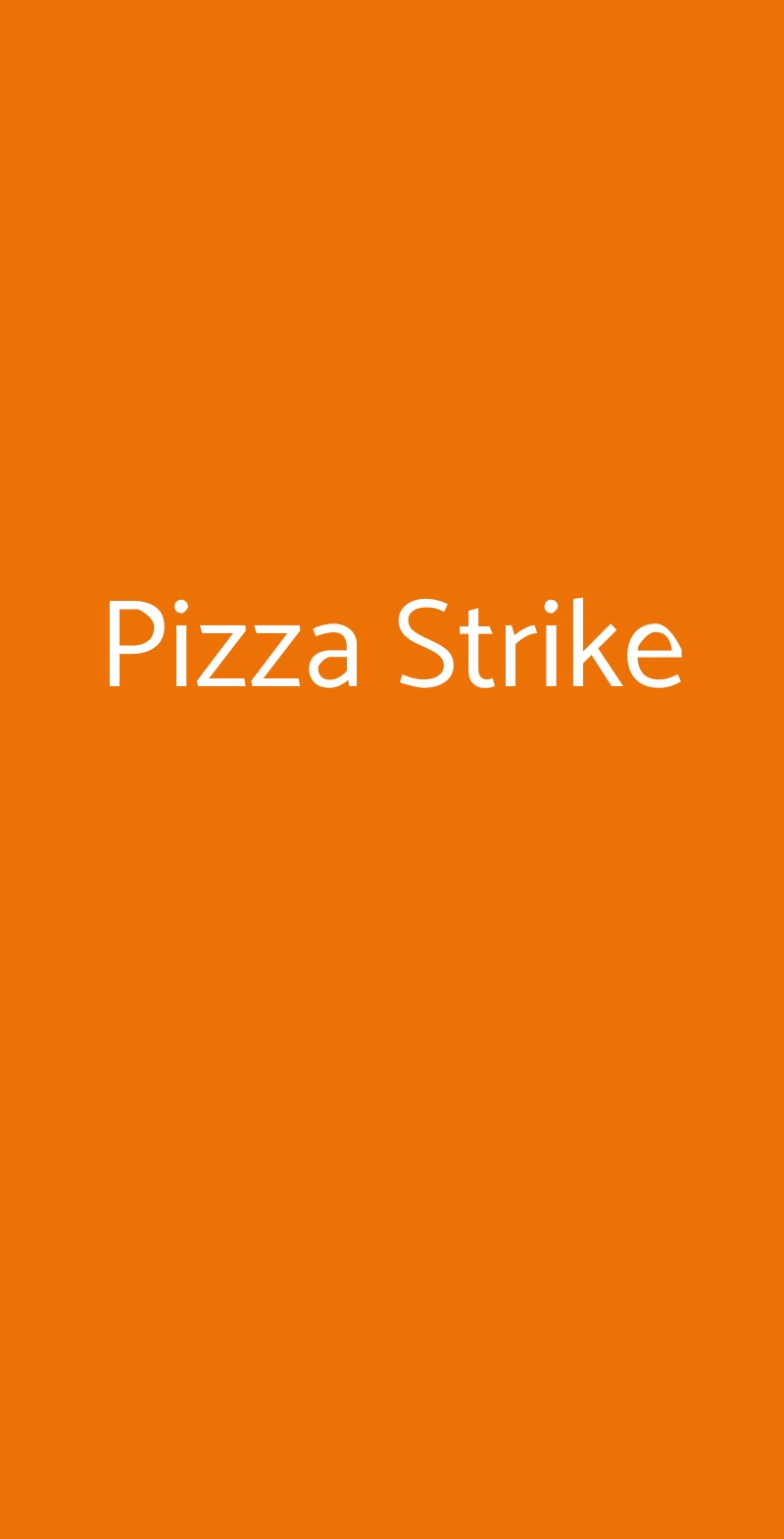 Pizza Strike San Giuliano Milanese menù 1 pagina