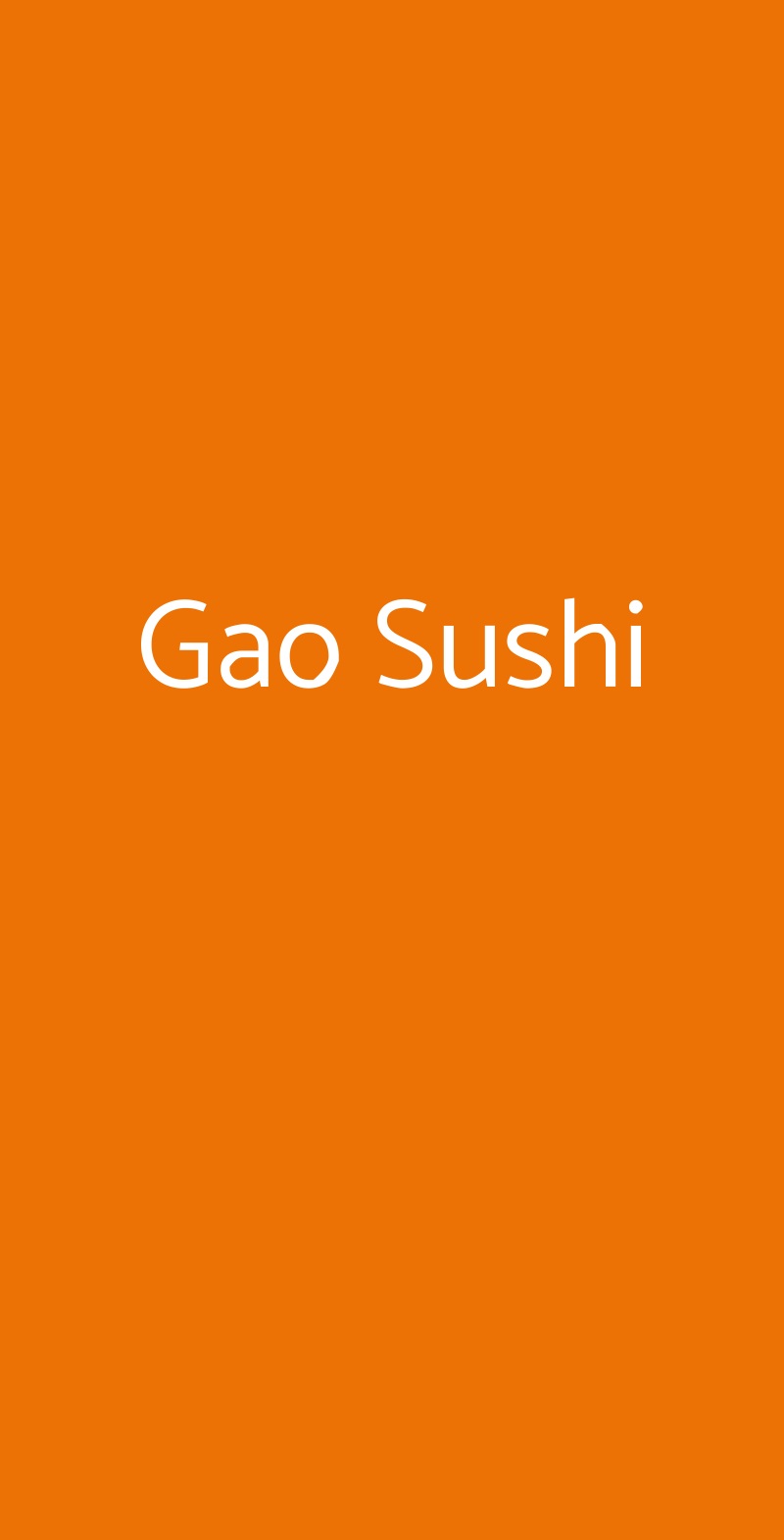 Gao Sushi, Legnano