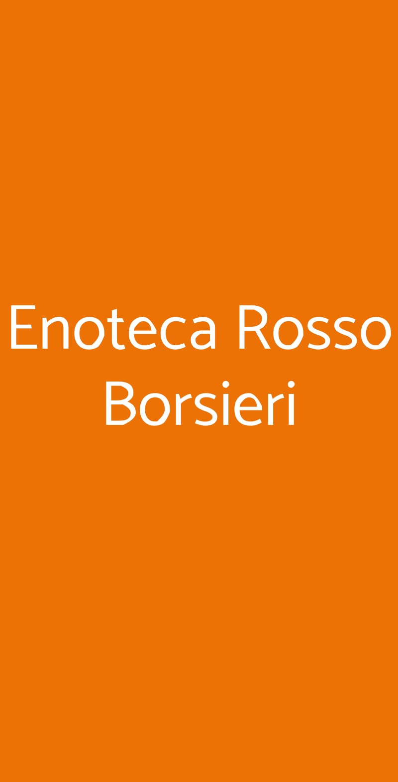 Enoteca Rosso Borsieri Milano menù 1 pagina