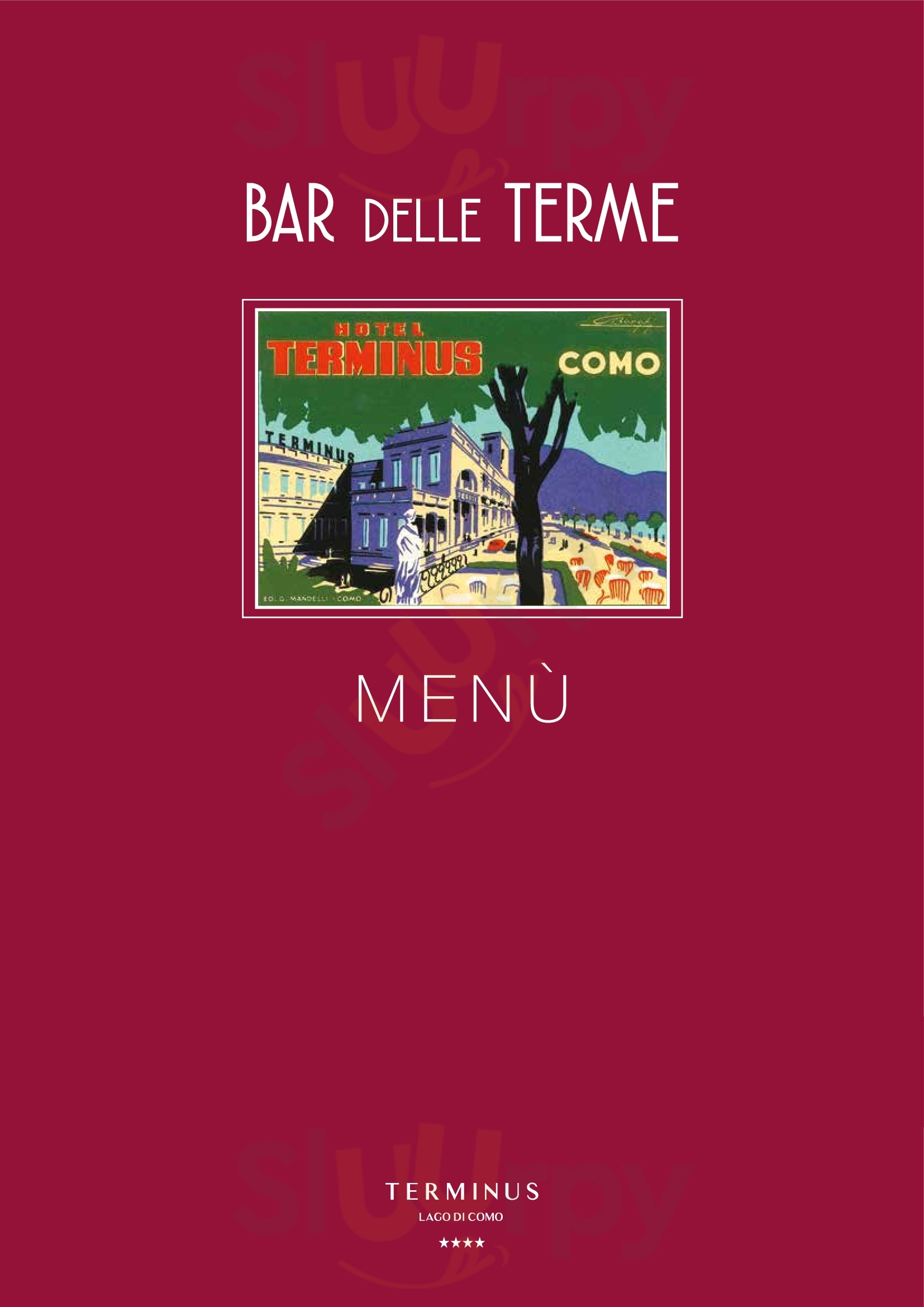 Bar delle Terme Como menù 1 pagina