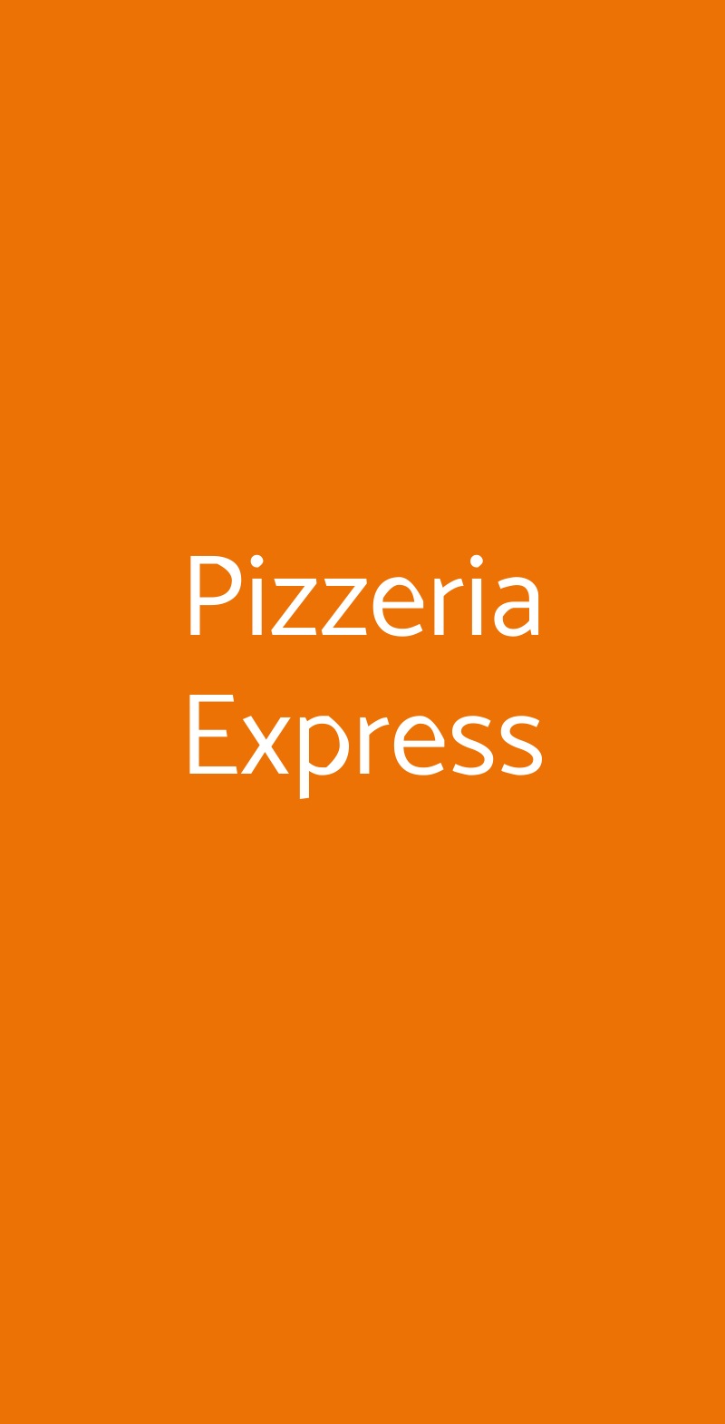 Pizzeria Express Pioltello menù 1 pagina