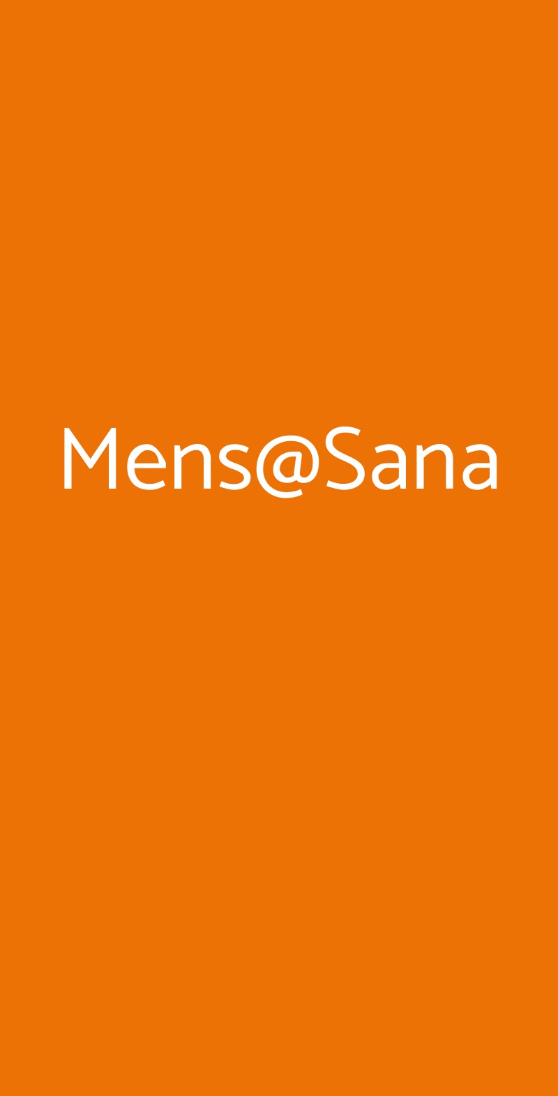 Mens@Sana Milano menù 1 pagina