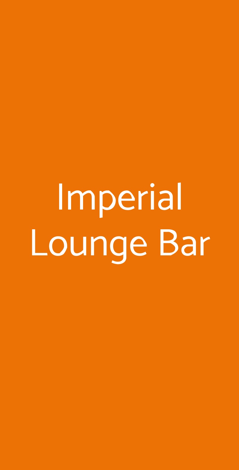 Imperial Lounge Bar Bergamo menù 1 pagina