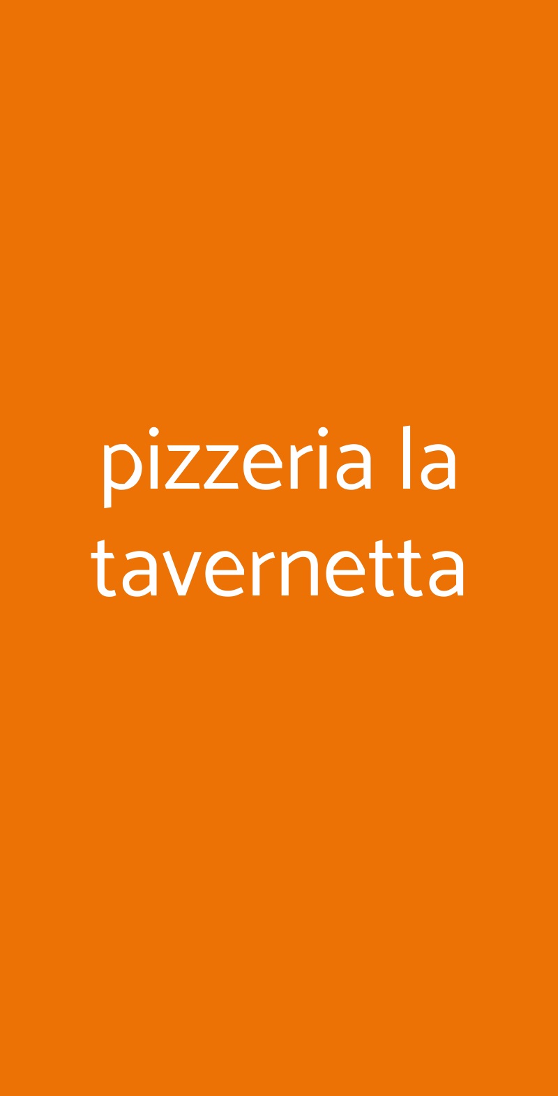 pizzeria la tavernetta Vimodrone menù 1 pagina