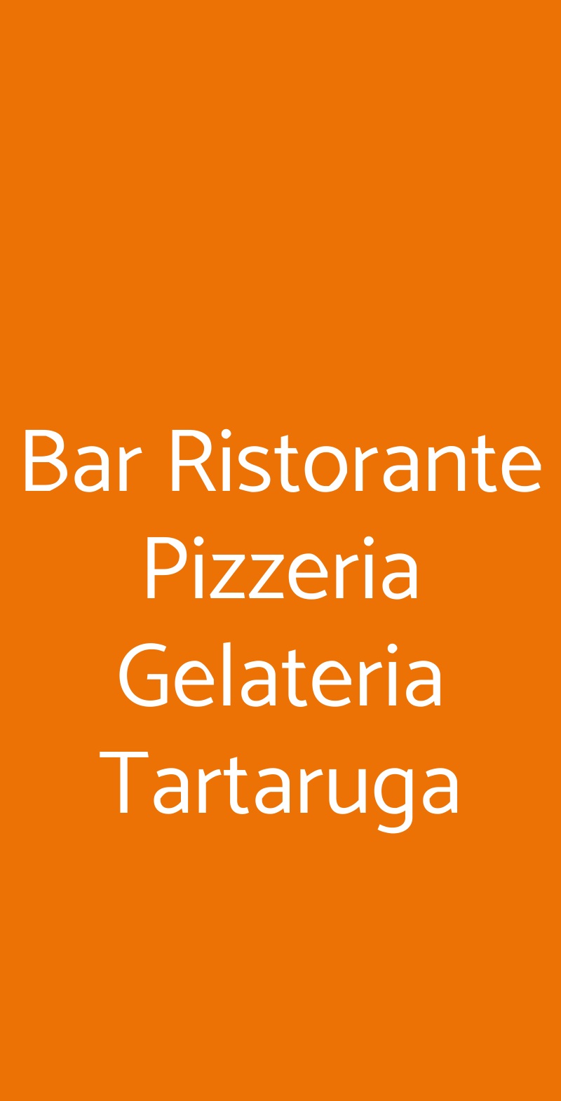 Bar Ristorante Pizzeria Gelateria Tartaruga Merate menù 1 pagina