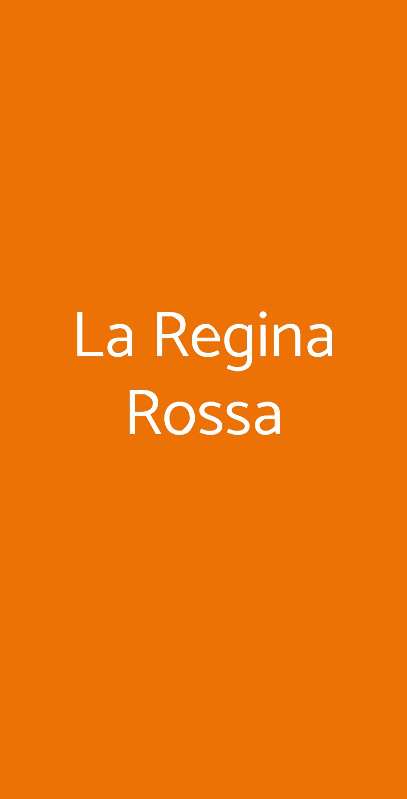 La Regina Rossa Milano menù 1 pagina
