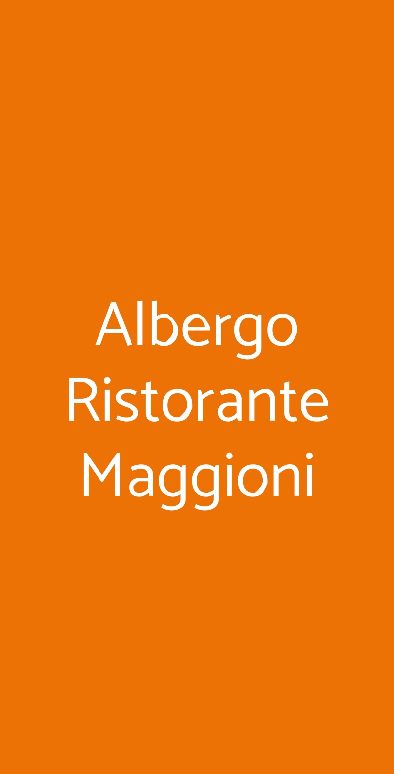 Albergo Ristorante Maggioni Montevecchia menù 1 pagina