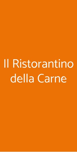 Il Ristorantino Della Carne, Milano