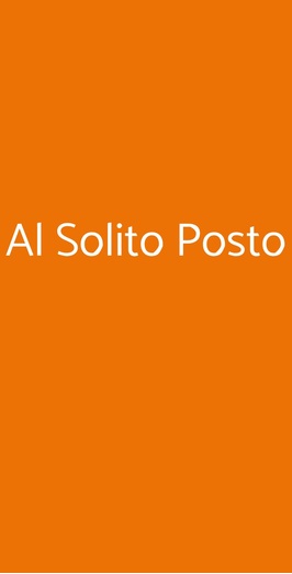 Al Solito Posto, Milano
