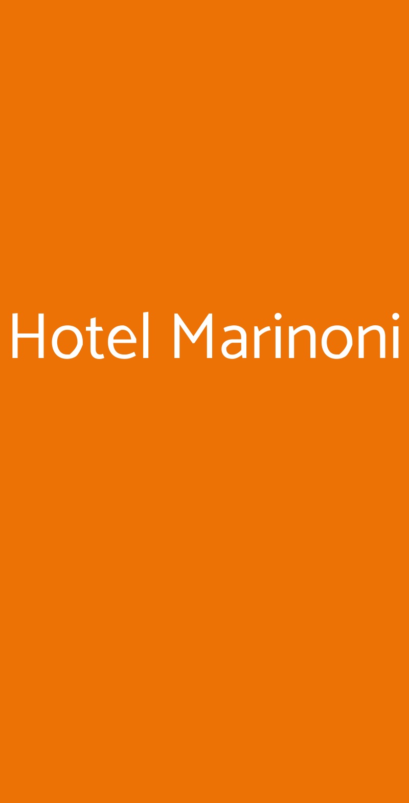 Hotel Marinoni Lomazzo menù 1 pagina