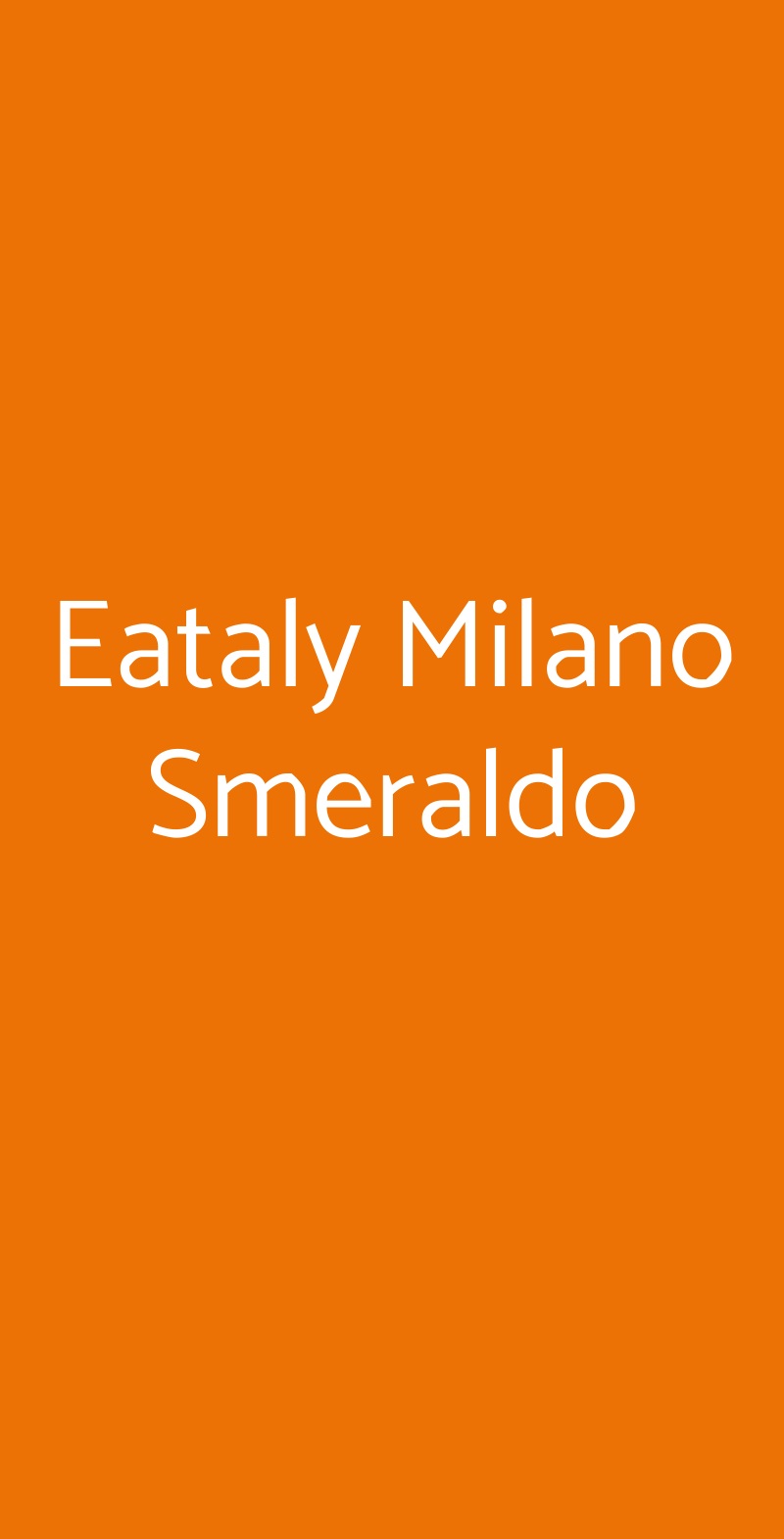 Eataly Milano Smeraldo Milano menù 1 pagina