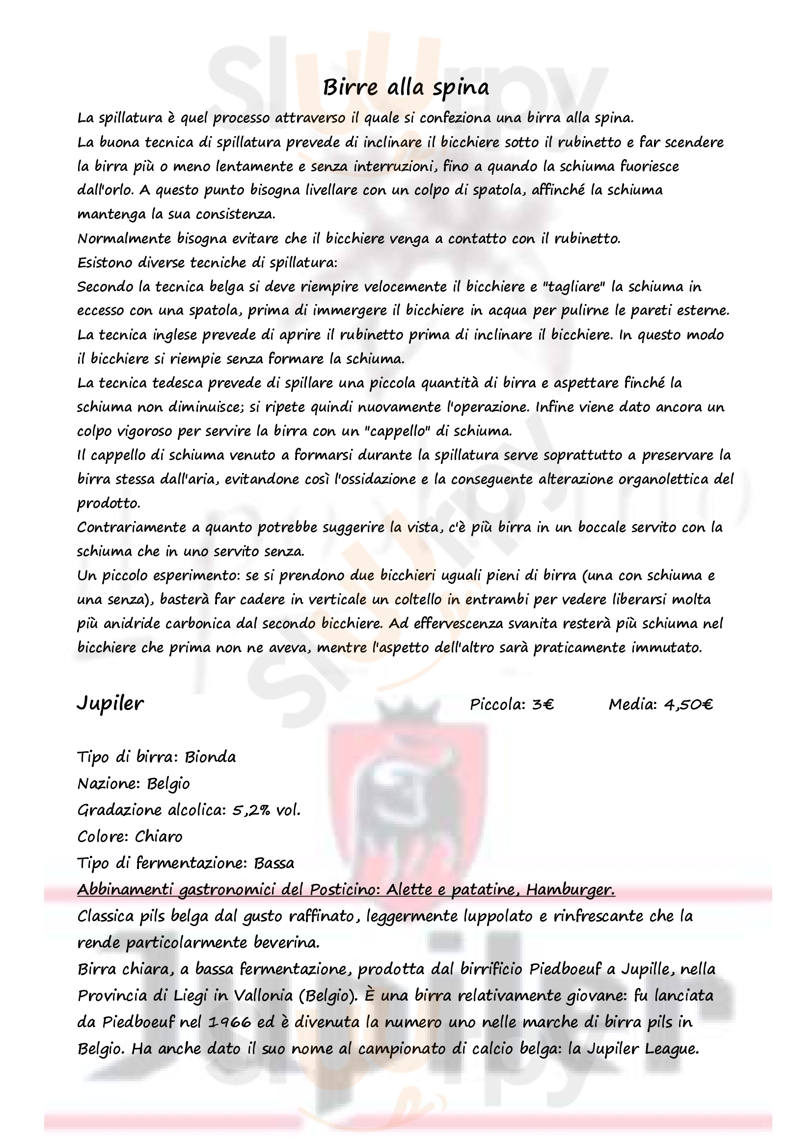 Il Posticino Birra & Cucina Cologno Monzese menù 1 pagina