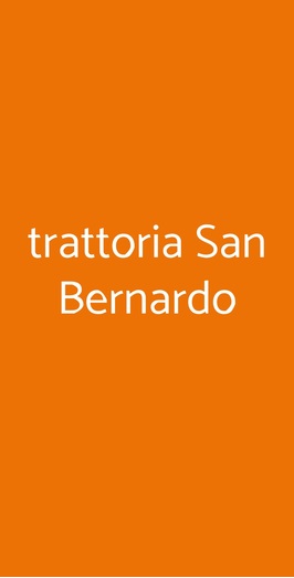 Trattoria San Bernardo, Morimondo