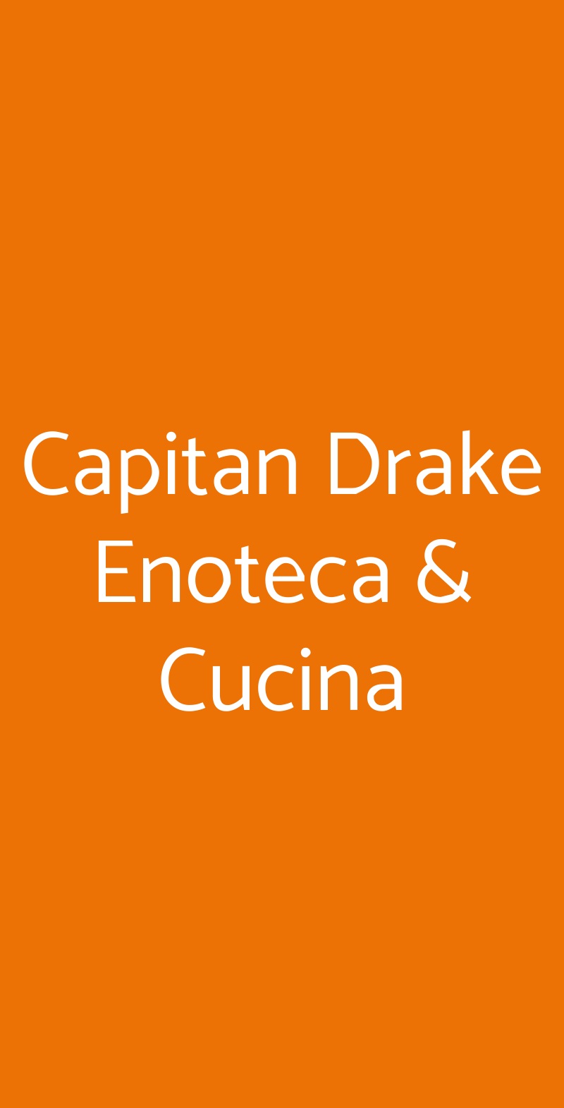 Capitan Drake Enoteca & Cucina Como menù 1 pagina