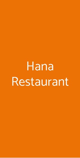 Hana Restaurant, Milano