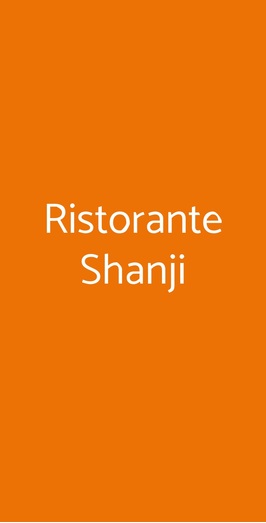 Ristorante Shanji, Milano