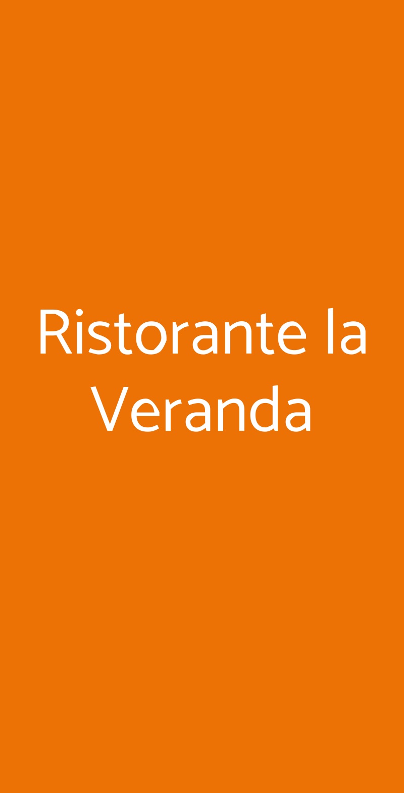 Ristorante la Veranda Ranco menù 1 pagina