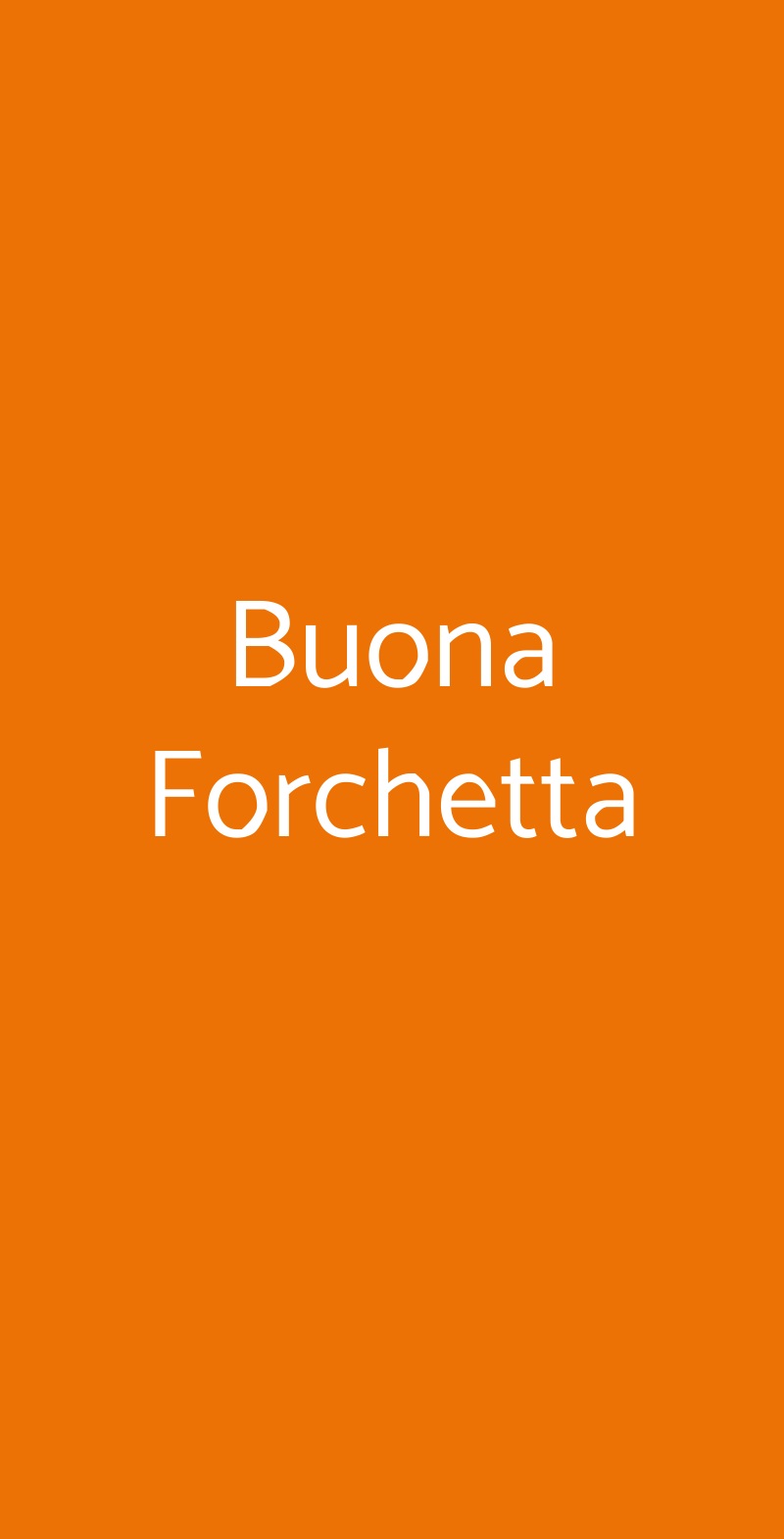 Buona Forchetta Milano menù 1 pagina