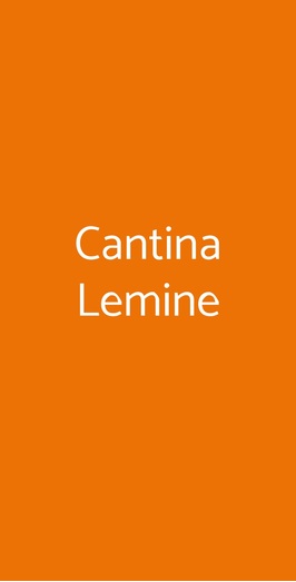 Cantina Lemine, Almenno San Salvatore