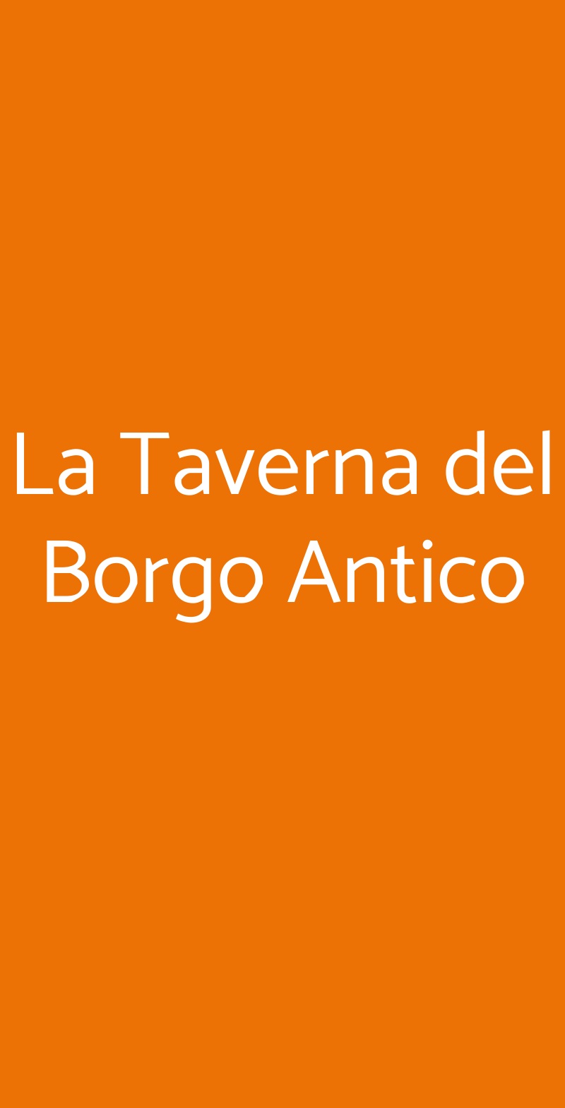 La Taverna del Borgo Antico Milano menù 1 pagina
