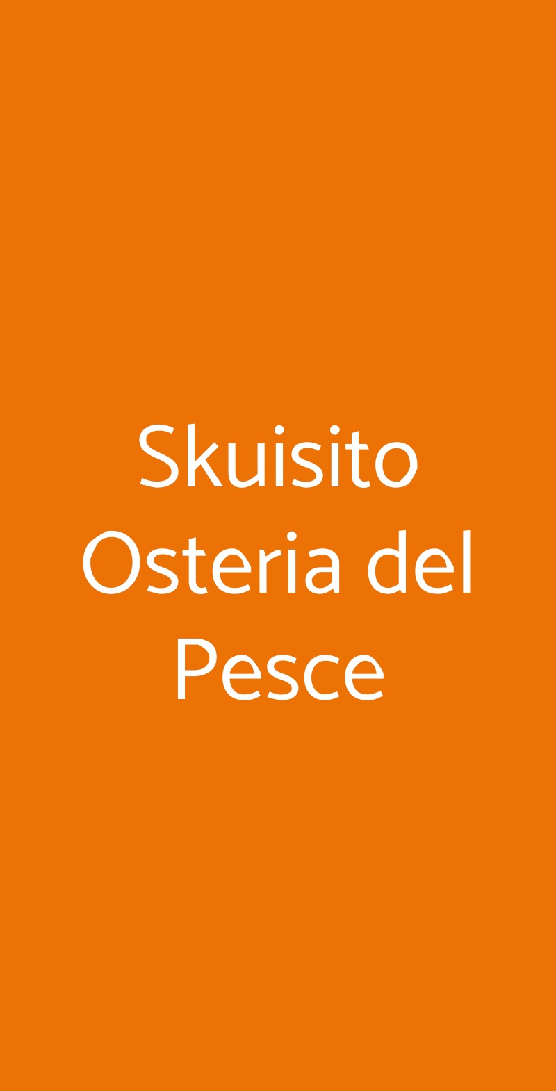 Skuisito Osteria del Pesce Milano menù 1 pagina