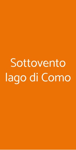 Sottovento Lago Di Como, Lierna