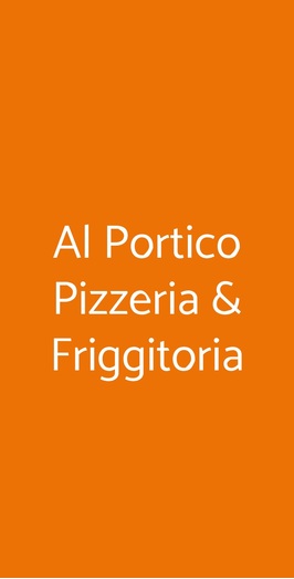 Al Portico Pizzeria & Friggitoria, Zelo Buon Persico