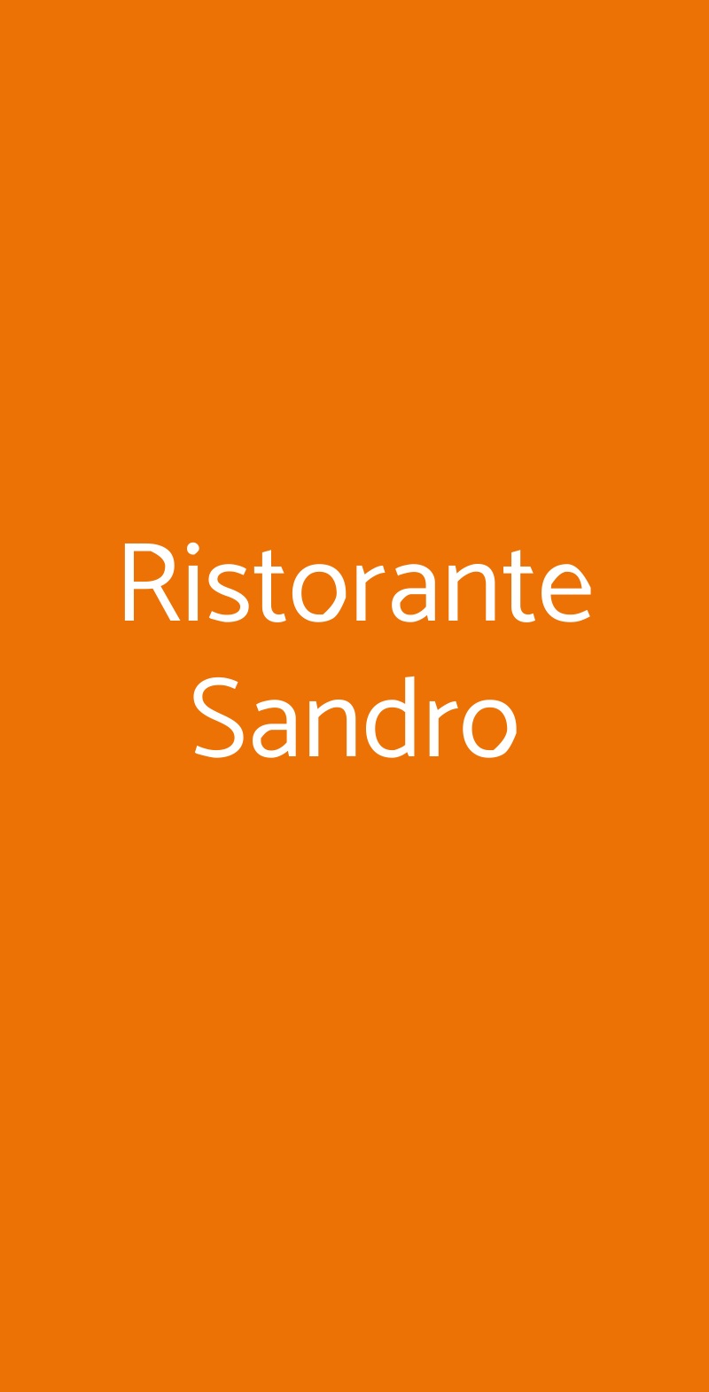 Ristorante Sandro Presezzo menù 1 pagina