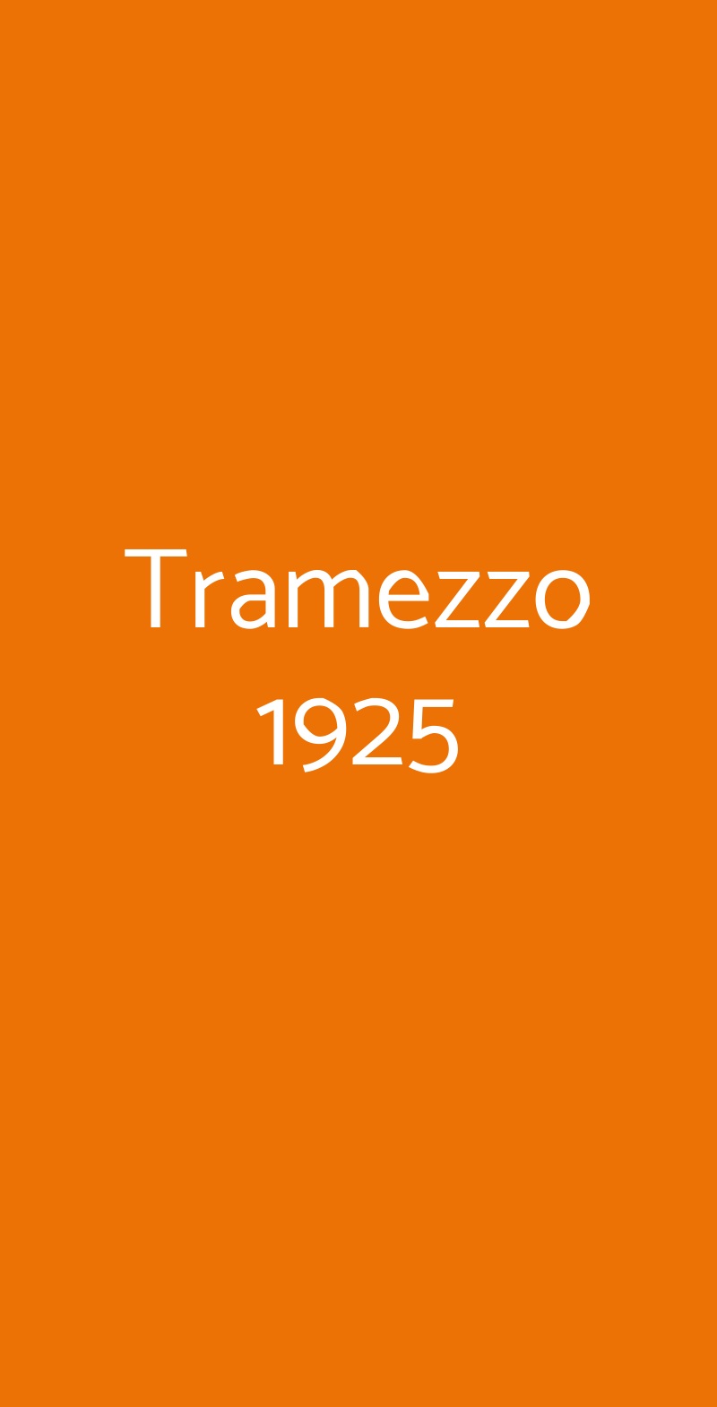 Tramezzo 1925 Cremona menù 1 pagina
