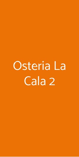 Osteria La Cala 2, Milano