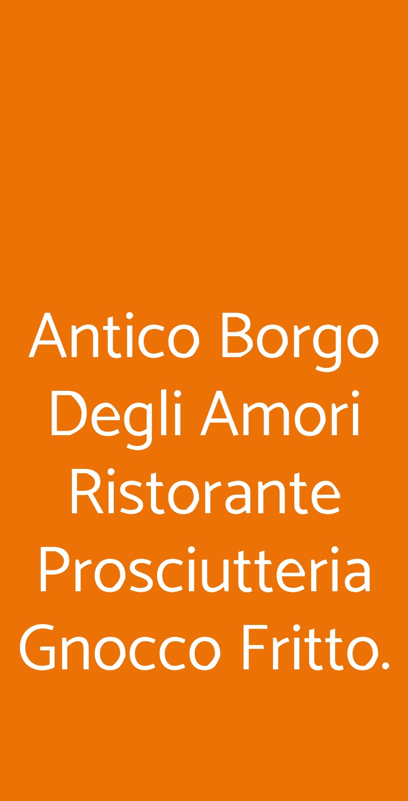 Antico Borgo Degli Amori Ristorante Prosciutteria Gnocco Fritto., Corsico