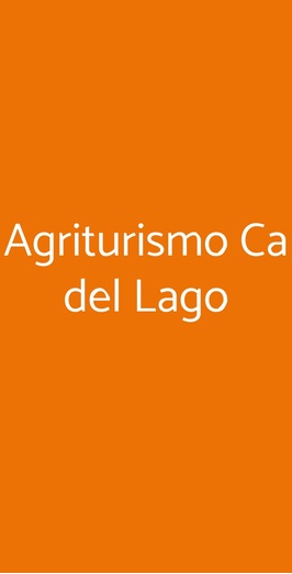 Agriturismo Ca Del Lago, Gravedona