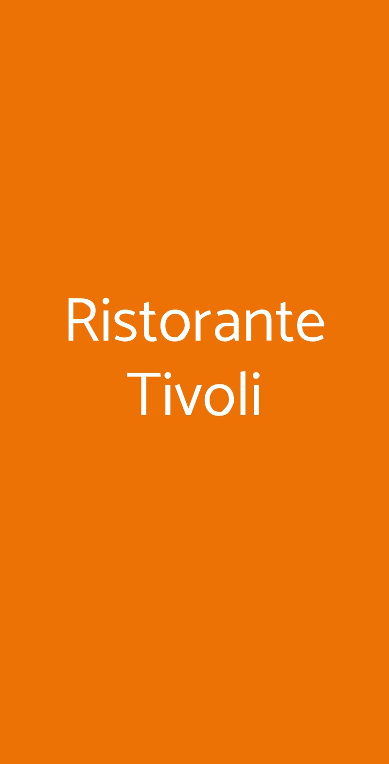 Ristorante Tivoli Sesto Calende menù 1 pagina