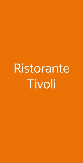 Ristorante Tivoli