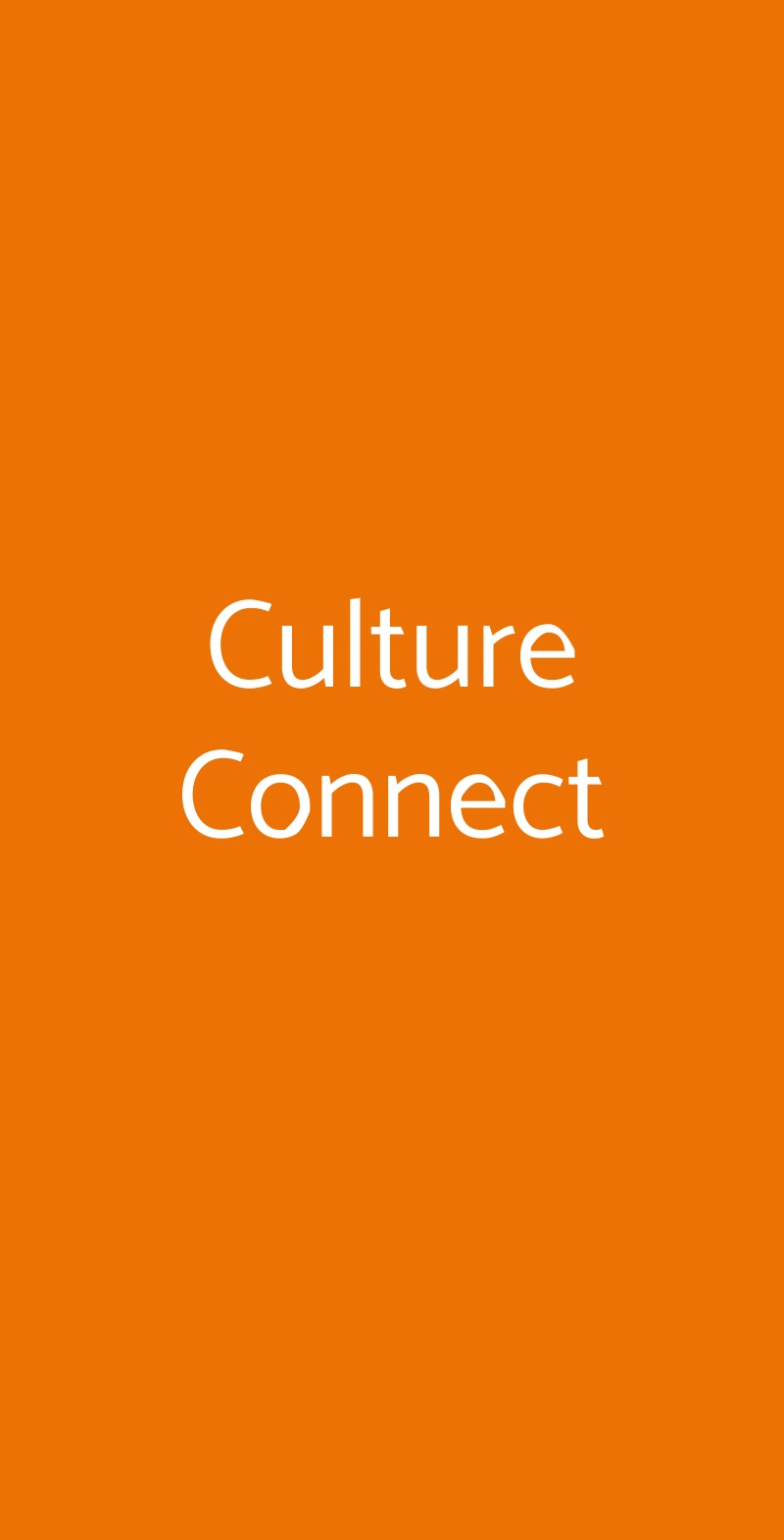Culture Connect Sesto San Giovanni menù 1 pagina