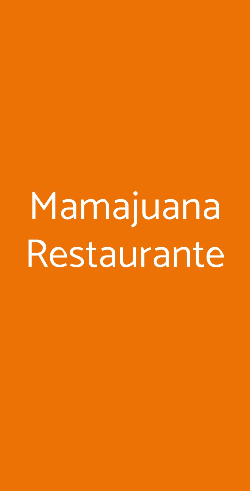 Mamajuana Restaurante Milano menù 1 pagina
