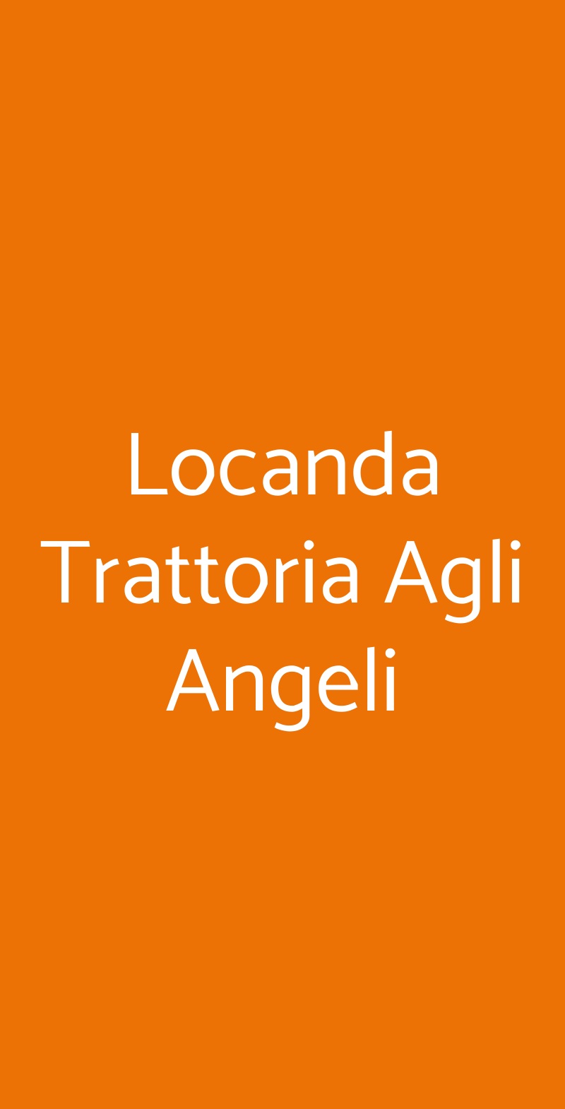 Locanda Trattoria Agli Angeli Gardone Riviera menù 1 pagina