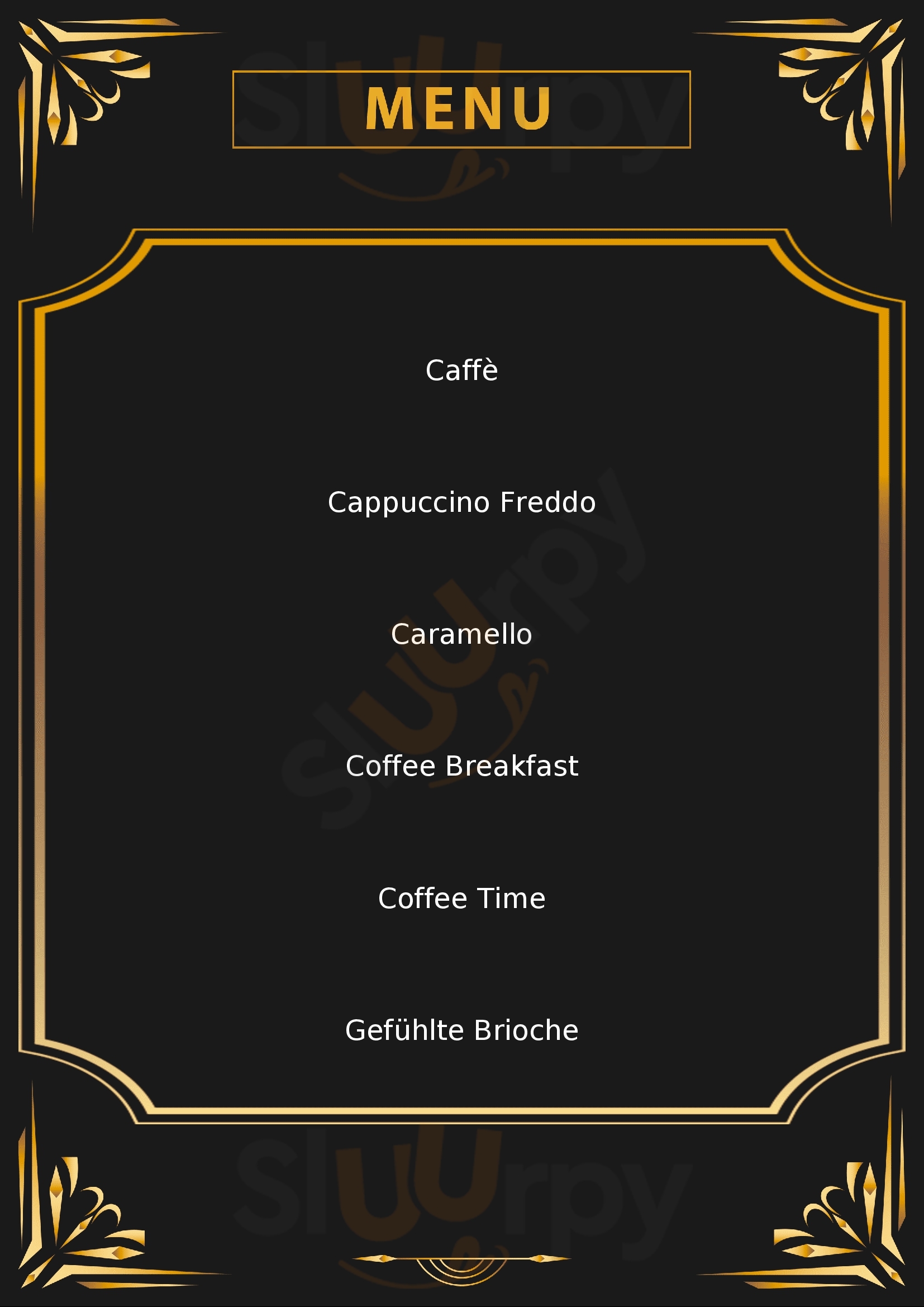 Caffé Rocca Milano menù 1 pagina