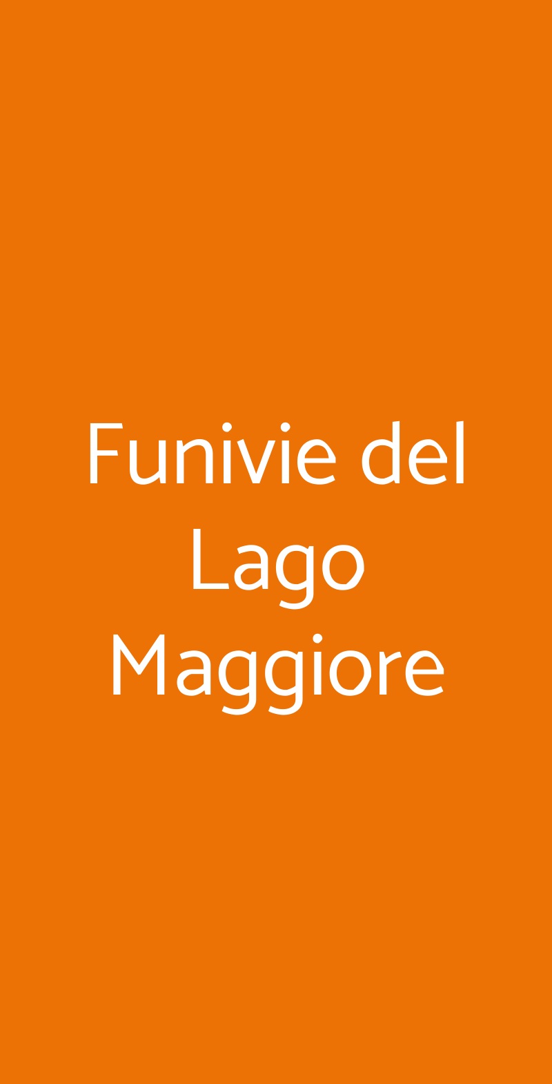 Funivie del Lago Maggiore Laveno-Mombello menù 1 pagina