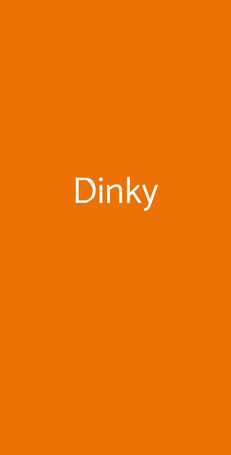 Dinky Milano menù 1 pagina