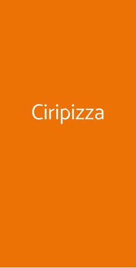 Ciripizza, Milano