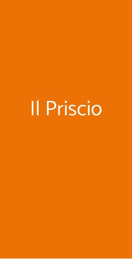 Il Priscio, Milano