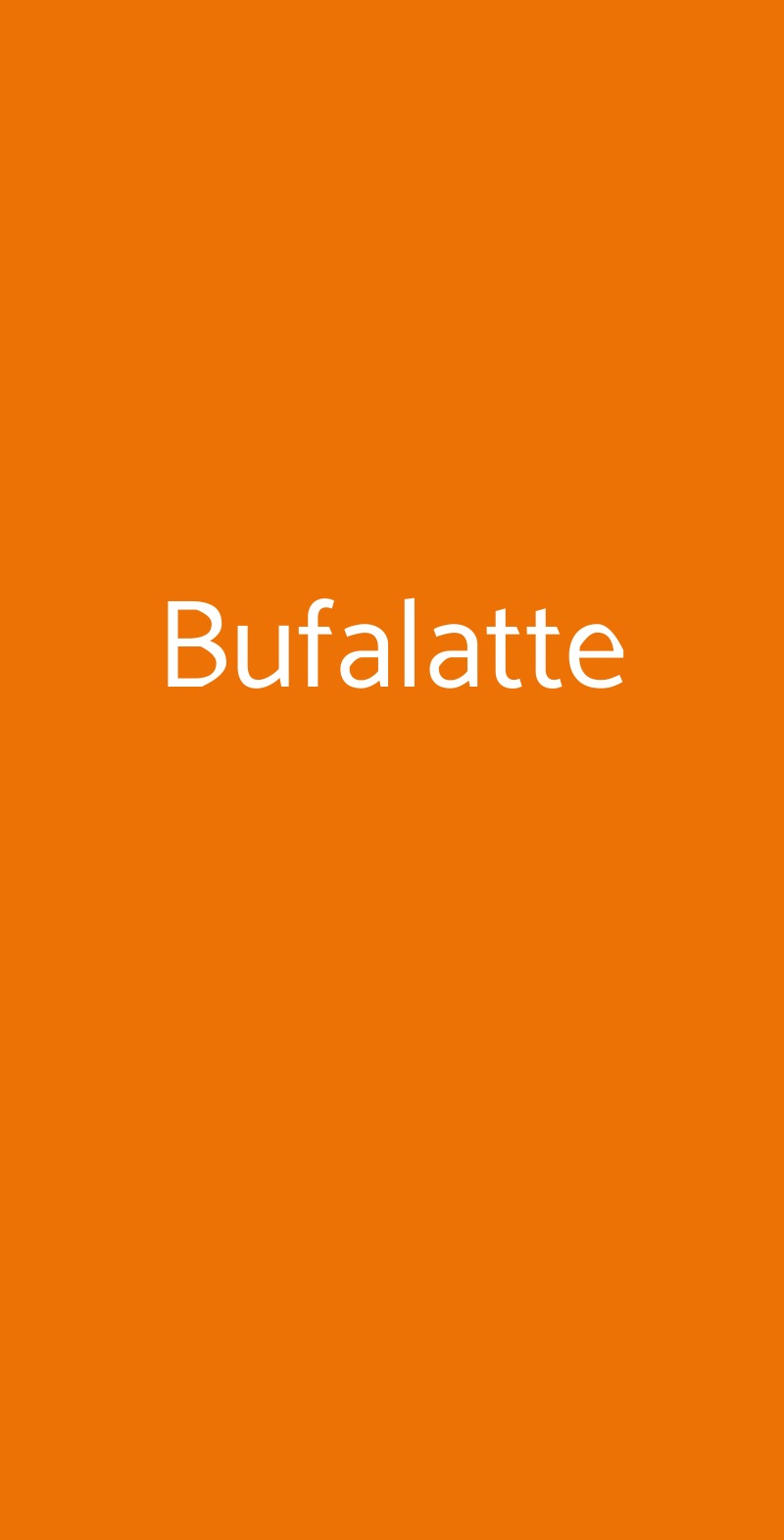 Bufalatte Srl Milano menù 1 pagina